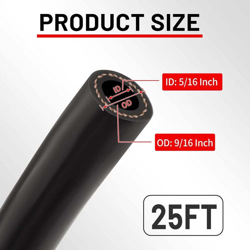 NexaNova 5/16" Marine Fuel Line Hose Rubber Type A1-15 SAE J1527 for Marine Boat Ship Equipment (5/16", 25Ft, Type A1-15) - Image 2